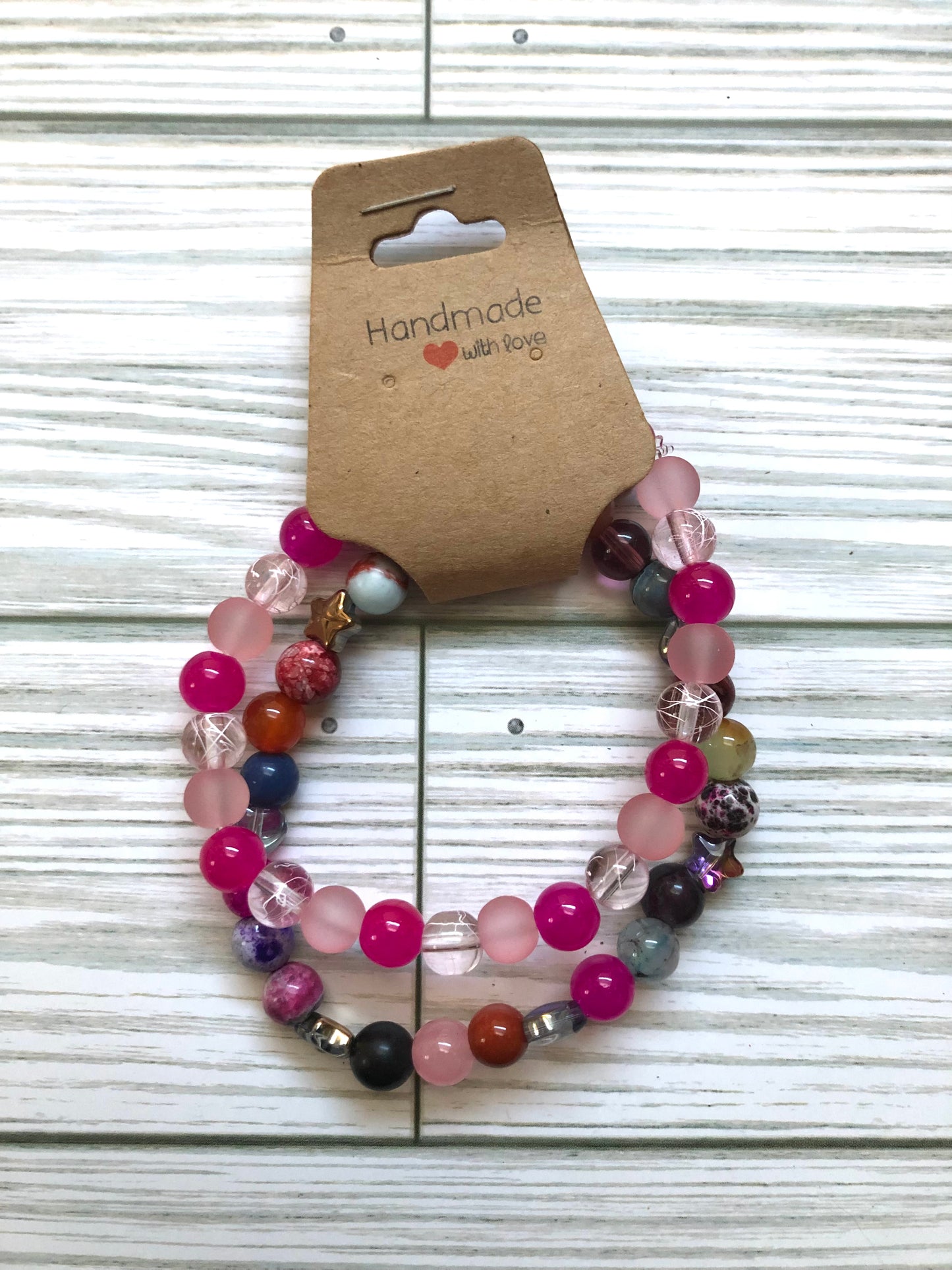Starry Pinks Bracelet Set