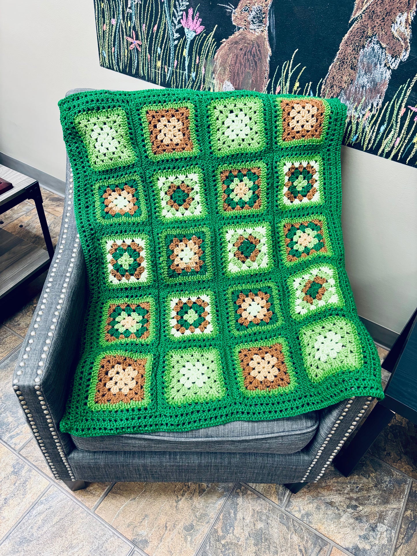 The Snuggly Olive Baby Blanket