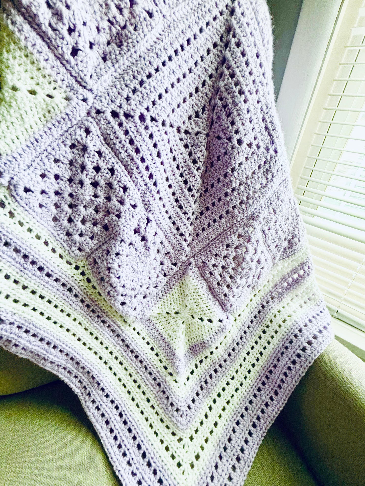 Lilac Memories Baby Blanket