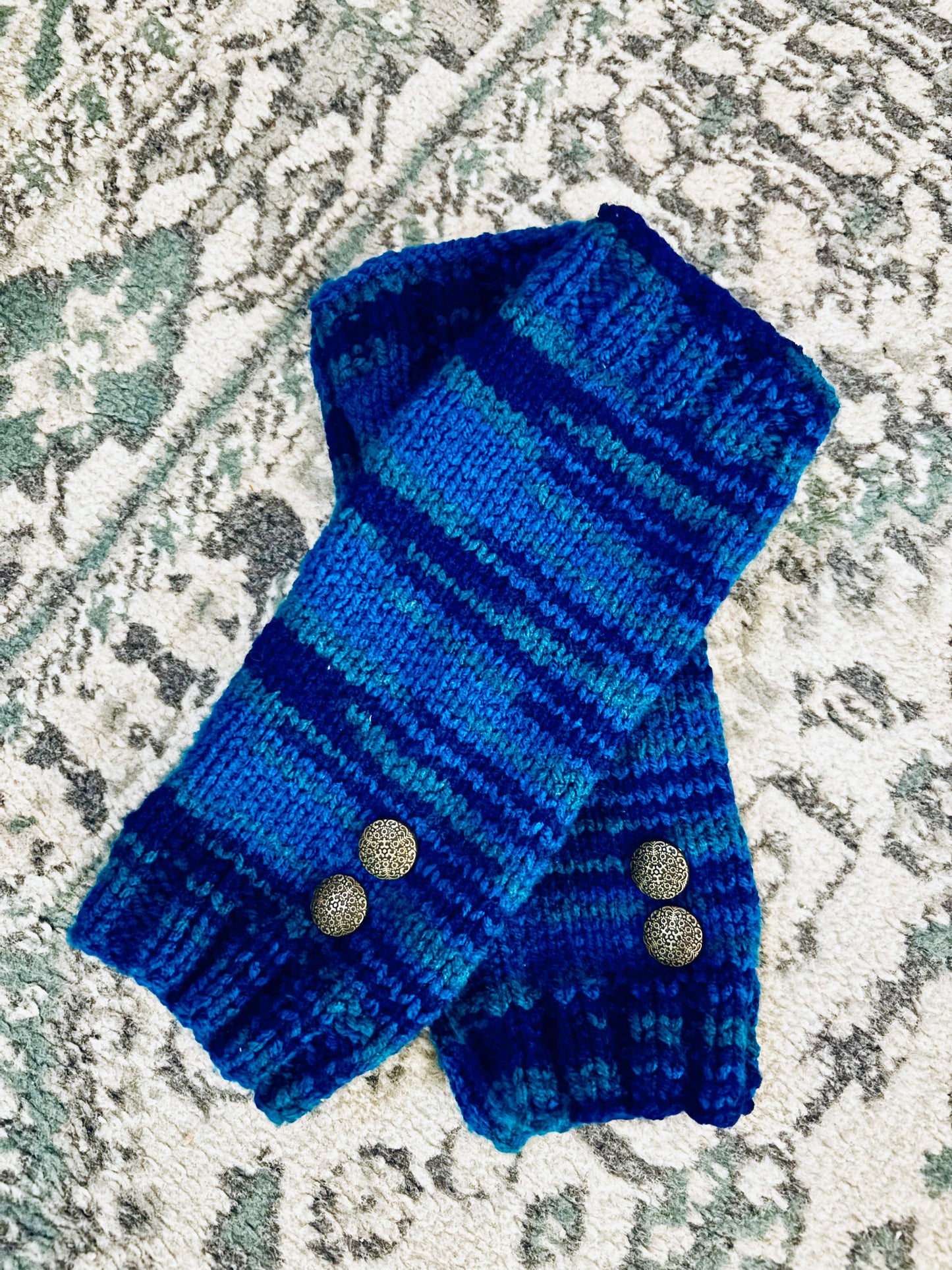 Cerulean Frost Arm Warmers