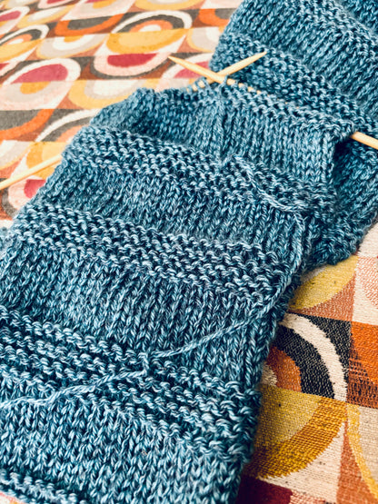 Denim Dusk Infinity Scarf