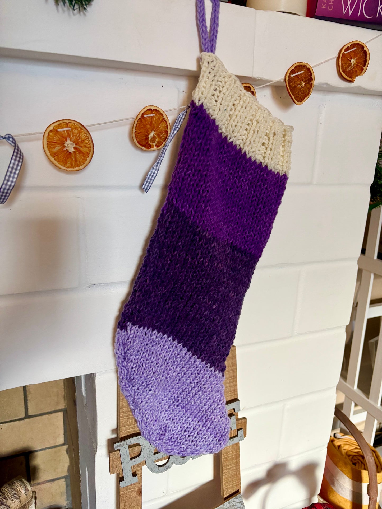 Color Block Old Fashioned Stocking