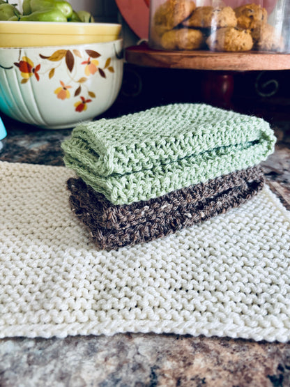 Autumnal Rosemary Dishcloth Set
