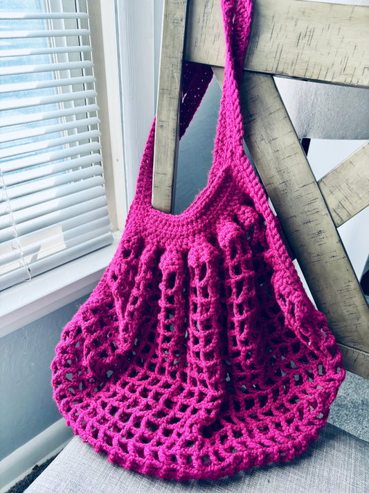 Fun in Fuchsia Market Bag
