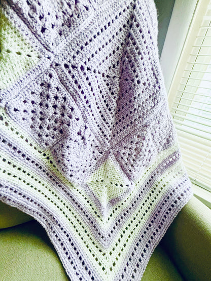 Lilac Memories Baby Blanket