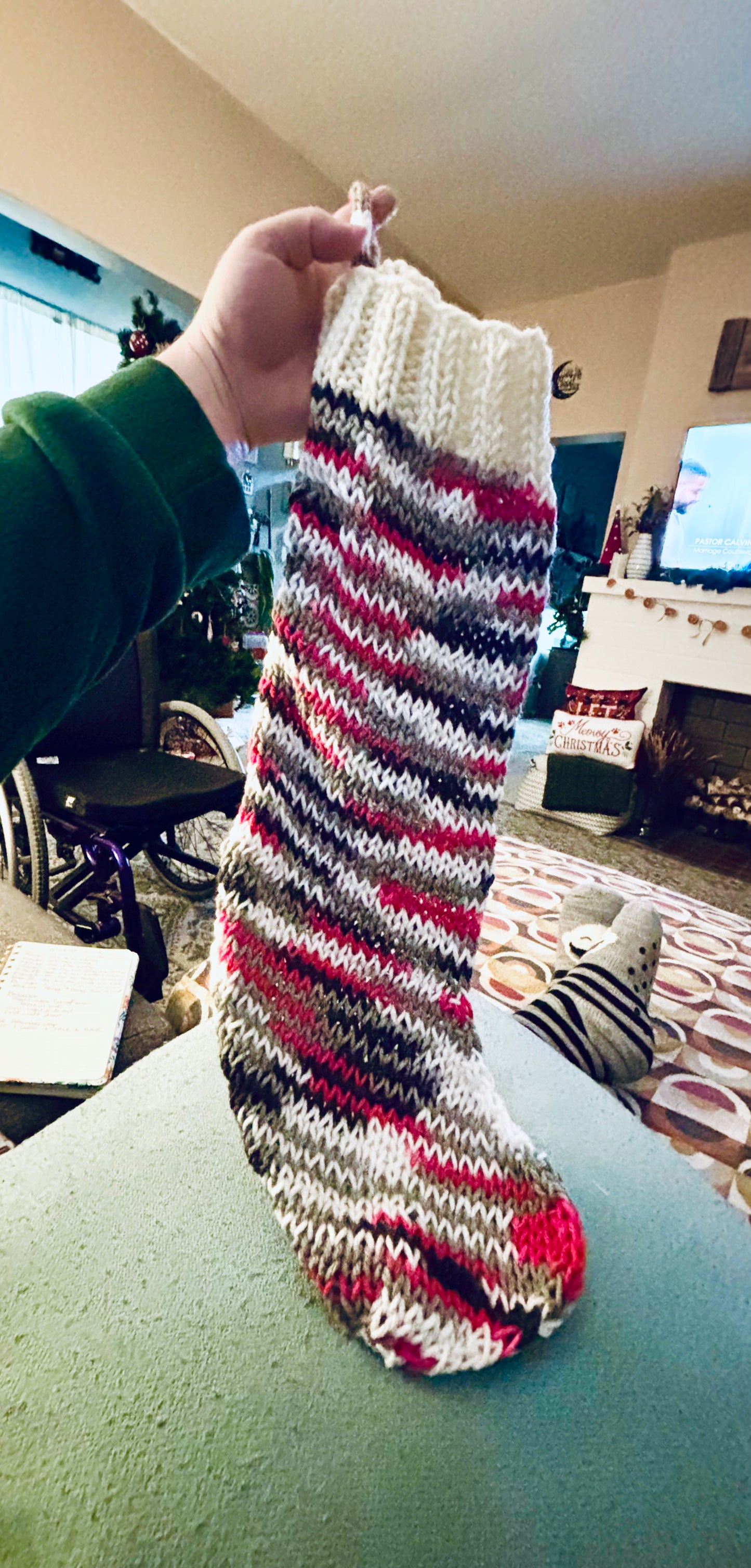 Cozy Old Fashioned Christmas Stocking