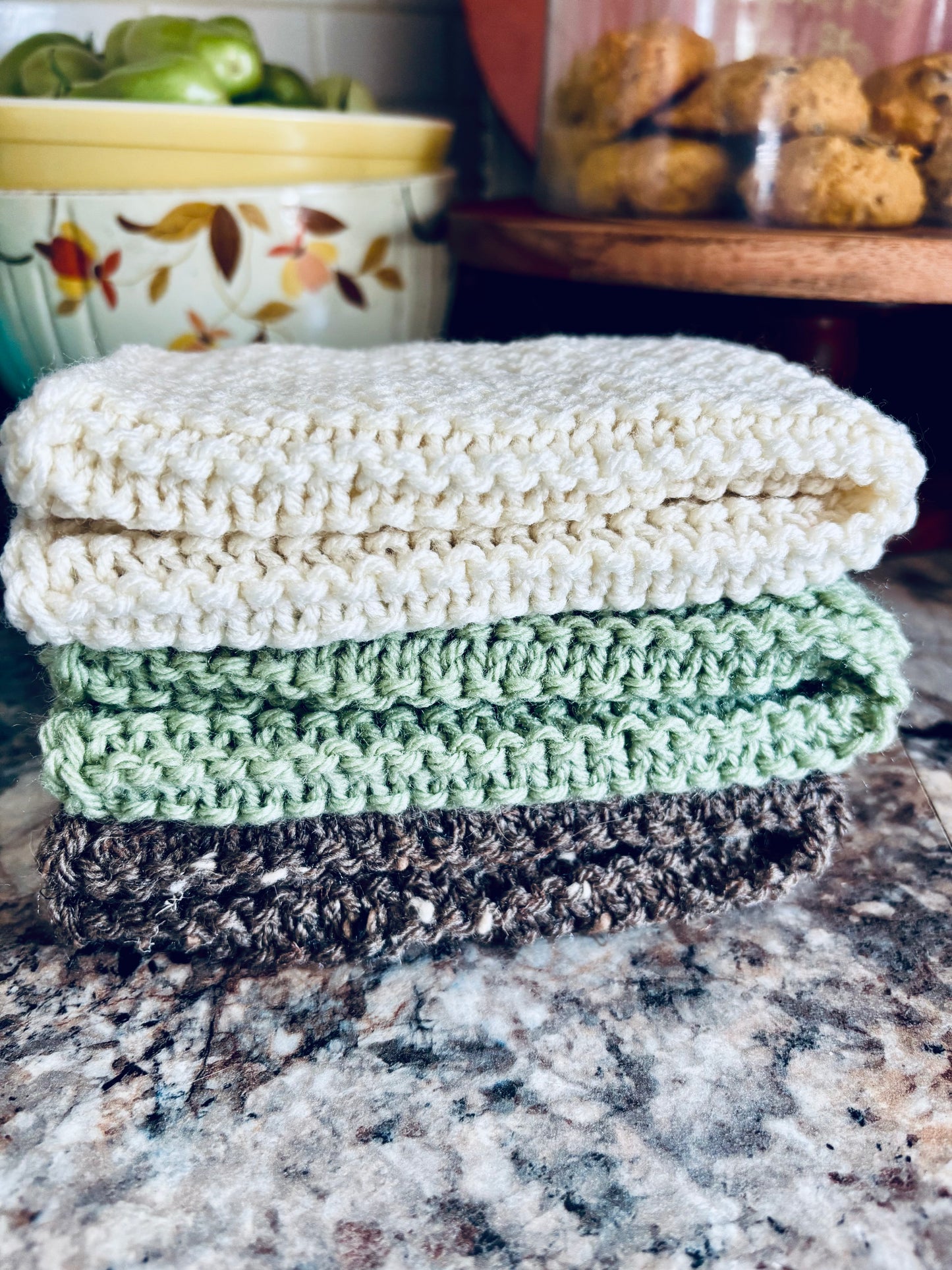 Autumnal Rosemary Dishcloth Set