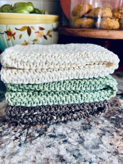 Autumnal Rosemary Dishcloth Set