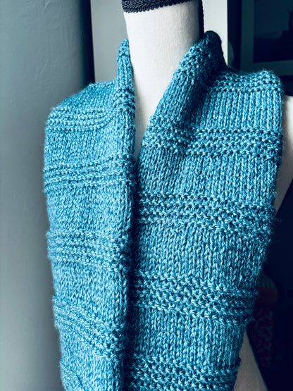 Denim Dusk Infinity Scarf