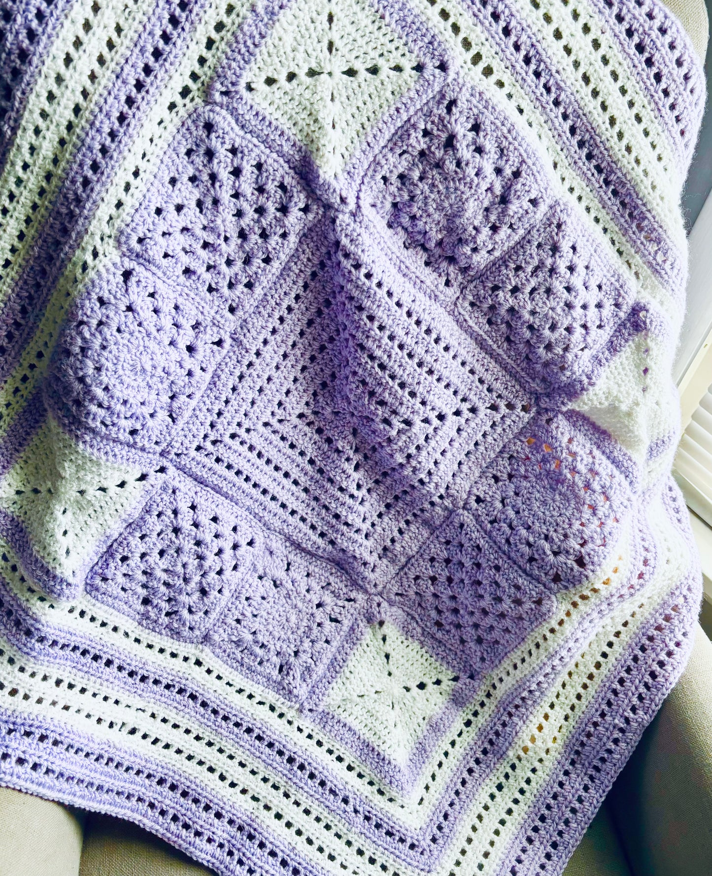Lilac Memories Baby Blanket