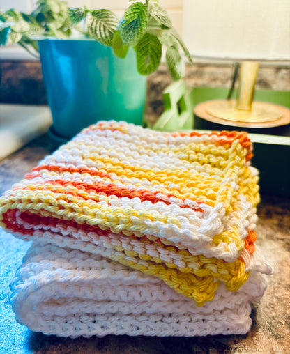 Summery Citrus Dishcloth Set