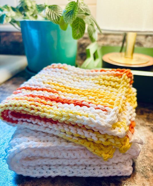Summery Citrus Dishcloth Set