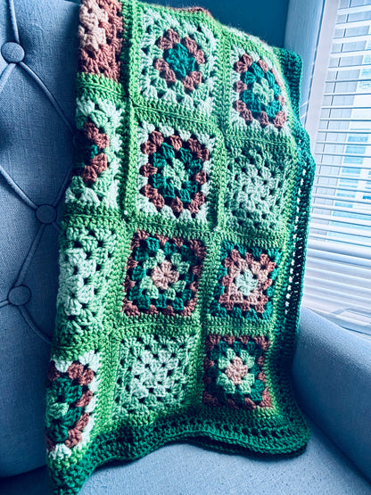 Squares of Serenity Baby Blanket