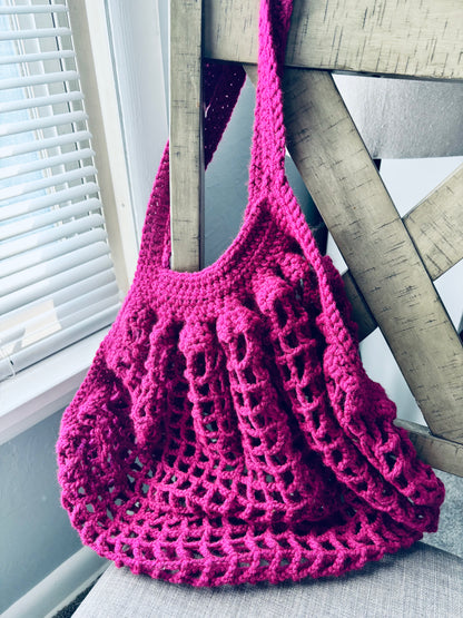 Fun in Fuchsia Market Bag