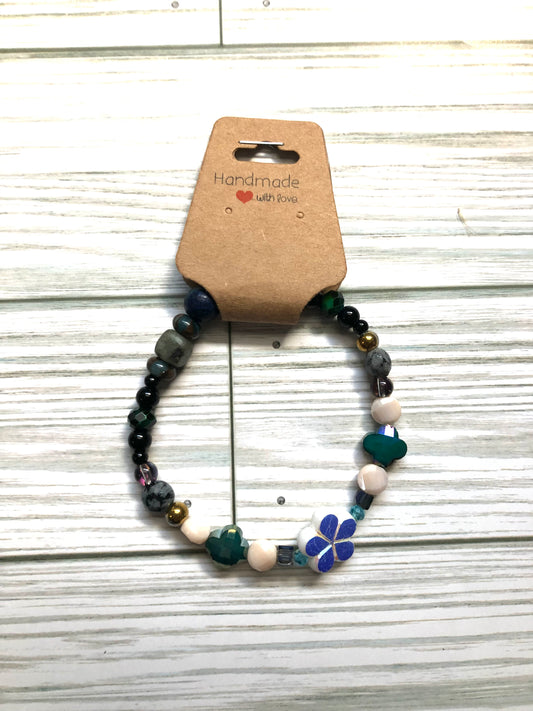 Flowery Neutrals Bracelet