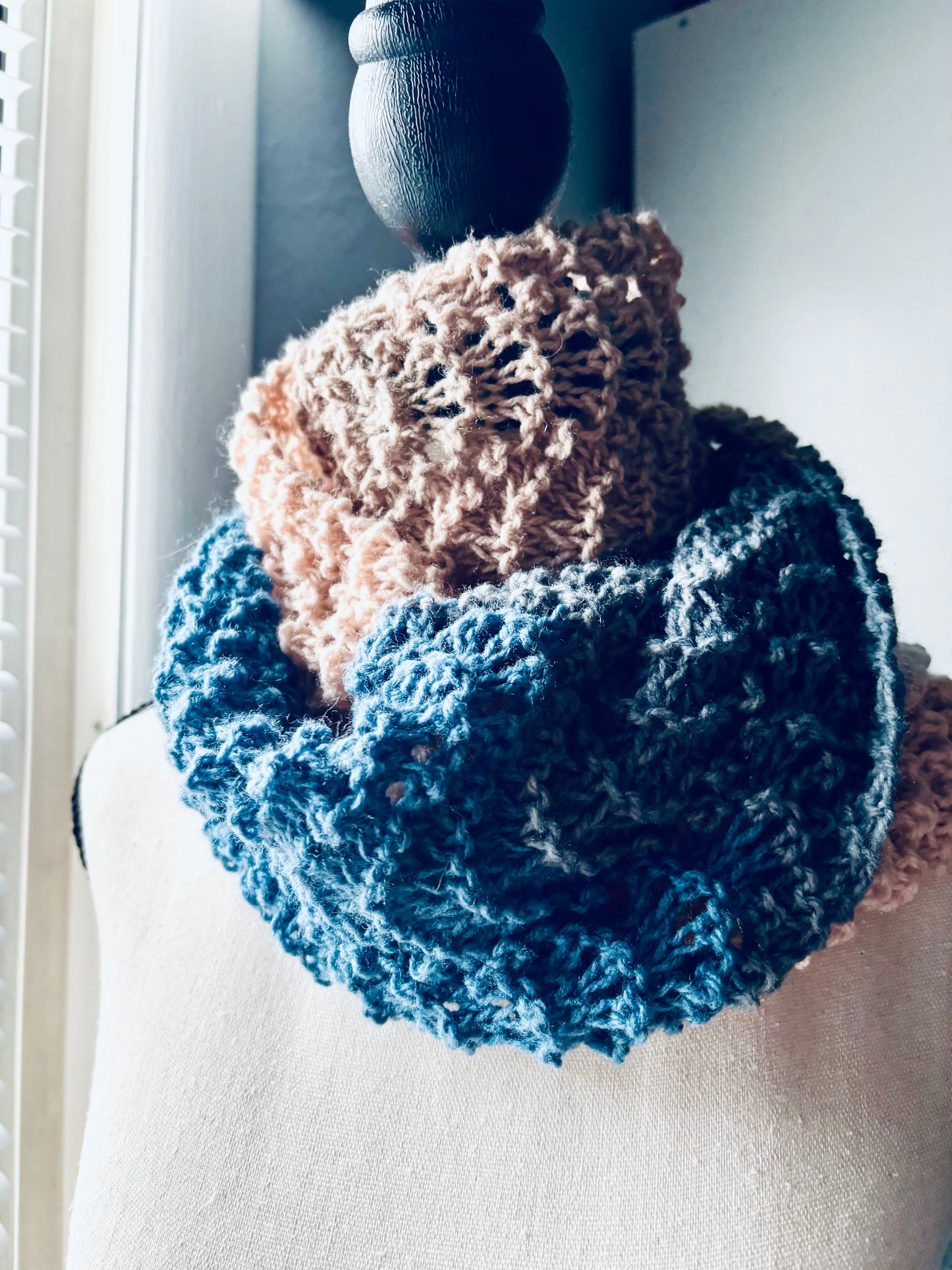 Waves in the Wishing Well Scarf