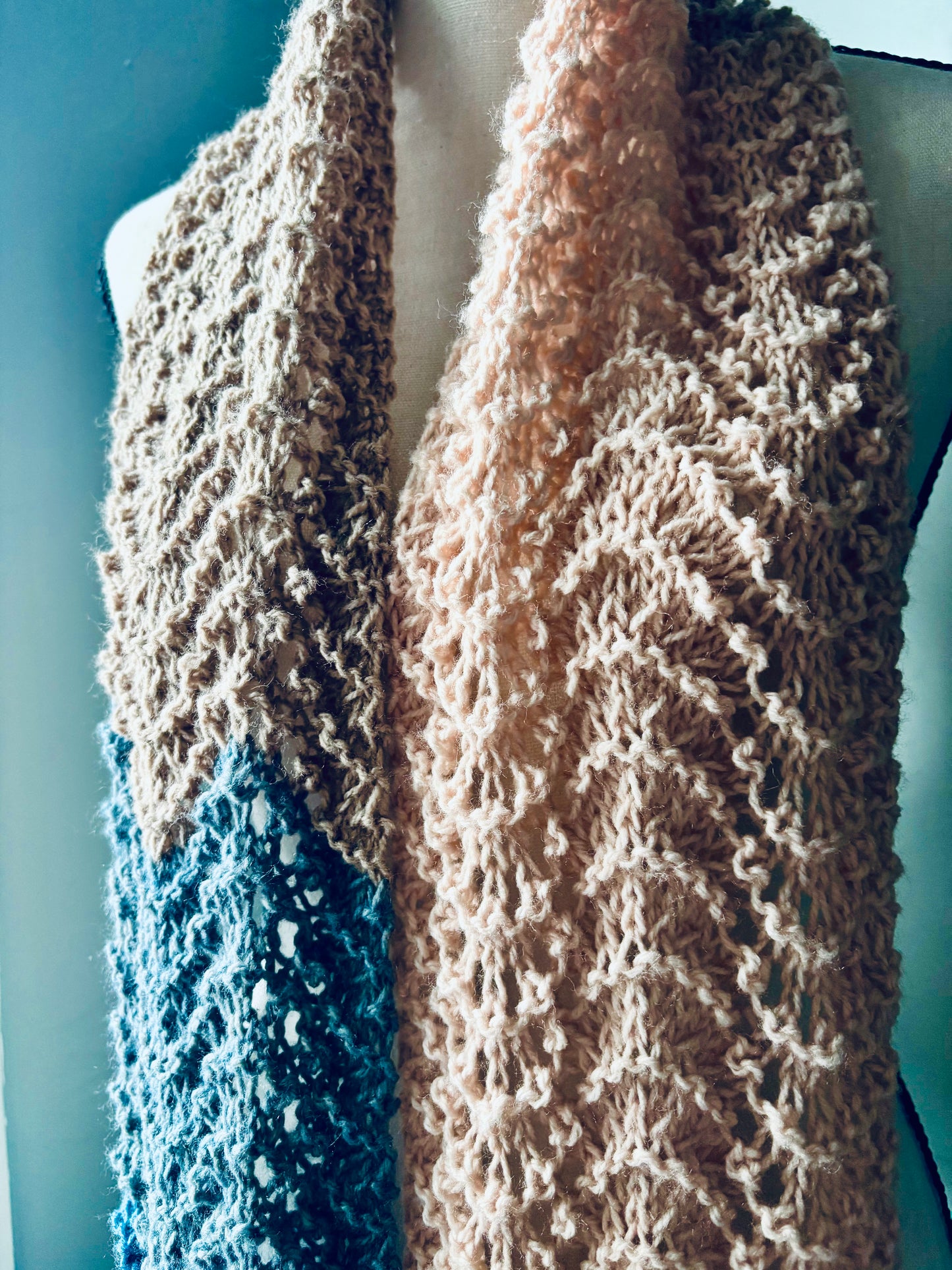 Waves in the Wishing Well Scarf