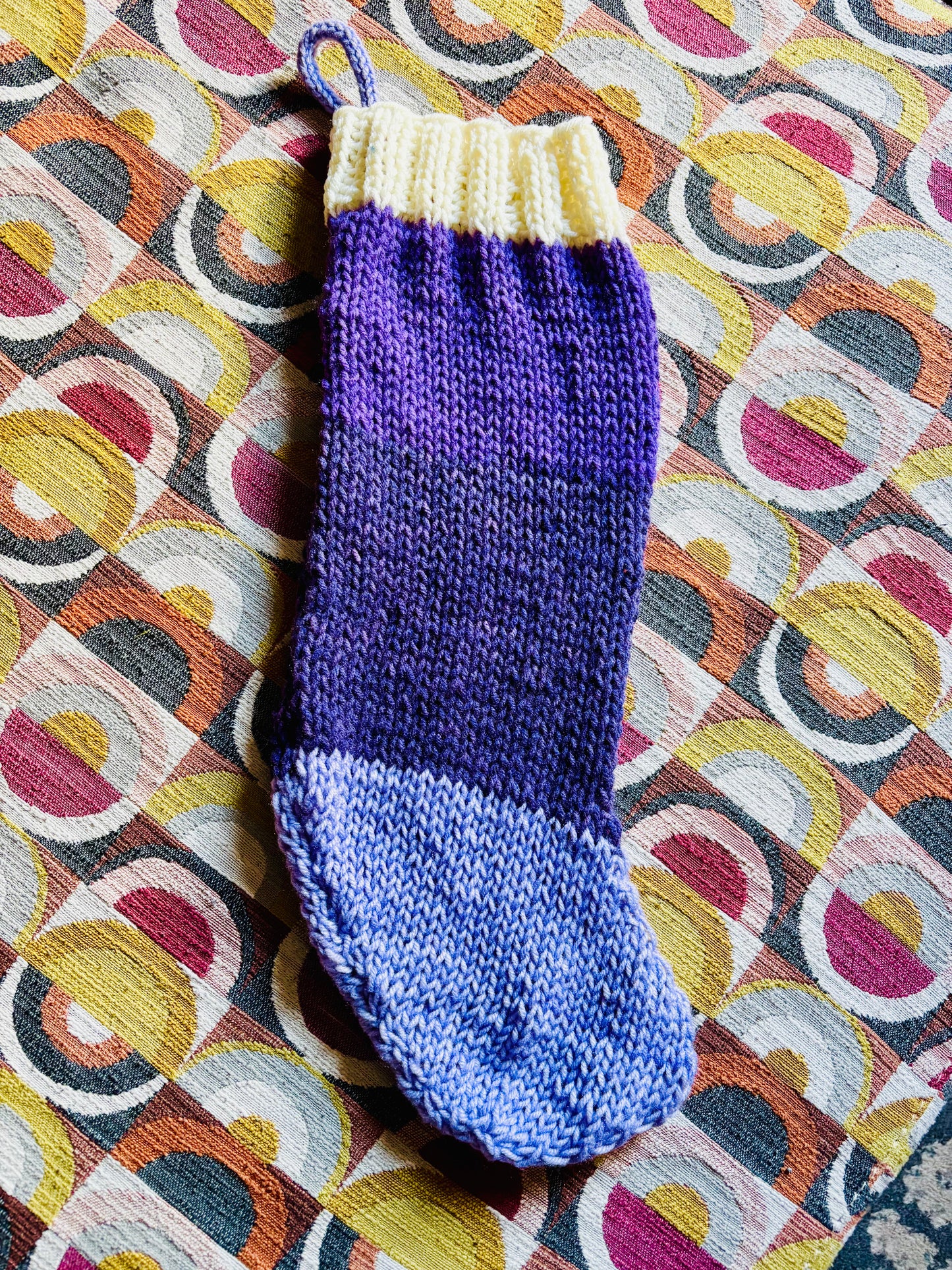 Color Block Old Fashioned Stocking