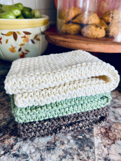 Autumnal Rosemary Dishcloth Set