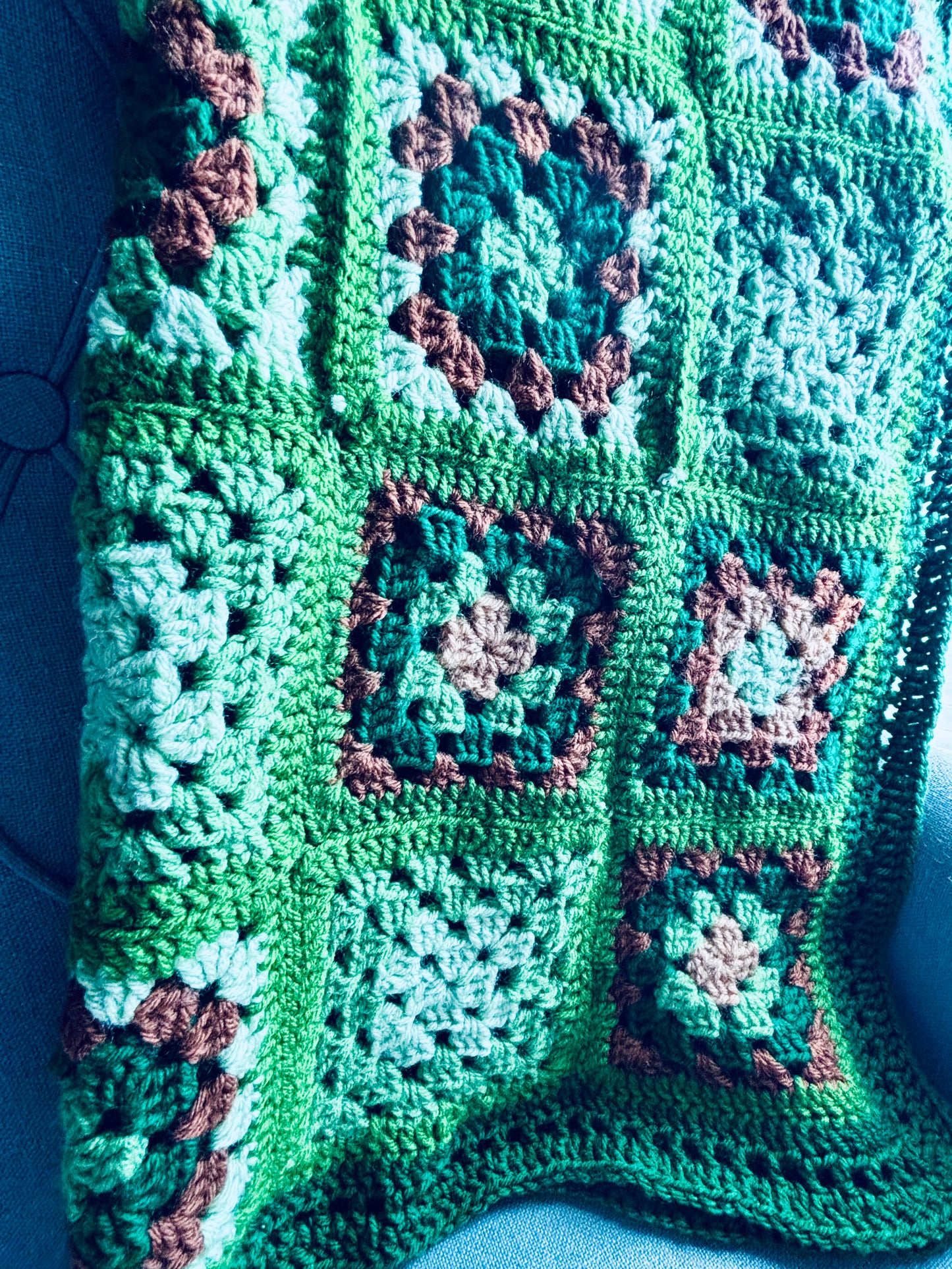Squares of Serenity Baby Blanket