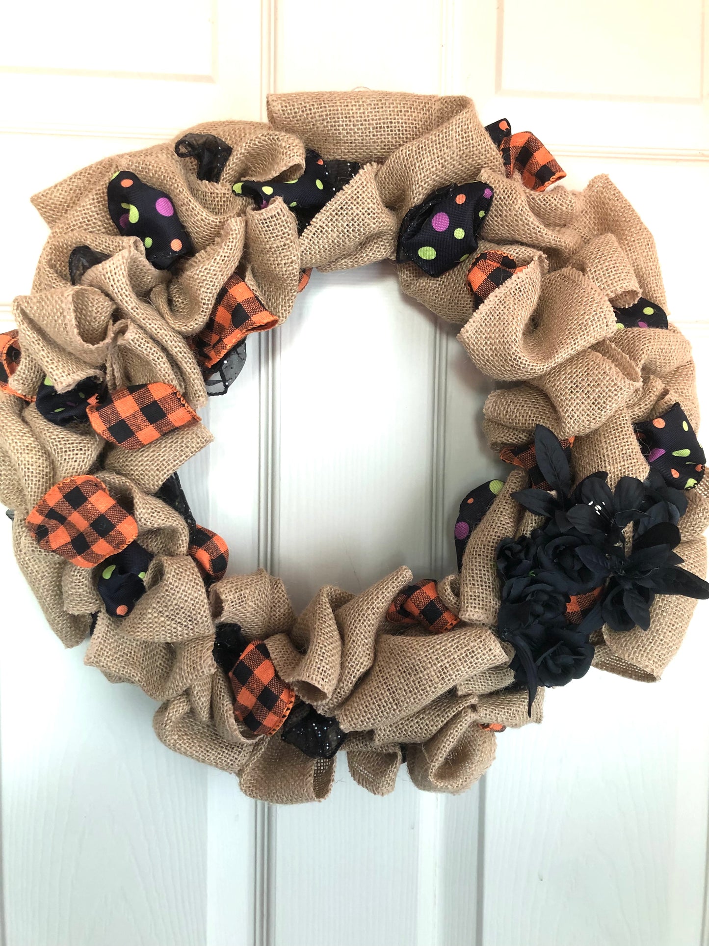 Burlap Fall Wreath